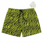 ETRO Neon Green Zebra Print Shorts