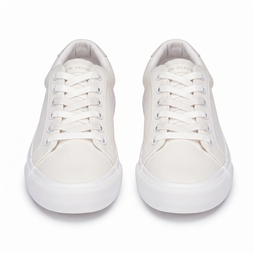 New Republic Madison Canvas Sneaker - Triple White