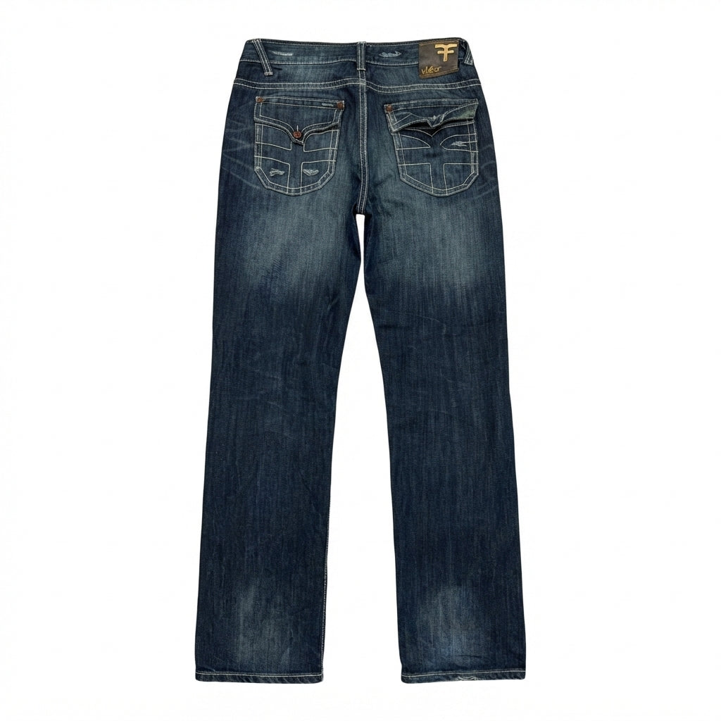 FIVE FOUR Vintage Bootcut Jeans (Y2K Style)