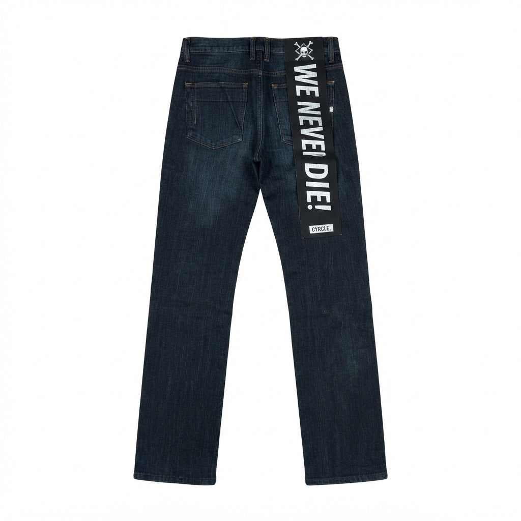 FIVE FOUR We Never Die Painted Dark Jeans (Size 30)