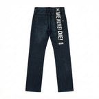 FIVE FOUR We Never Die Painted Dark Jeans (Size 30)