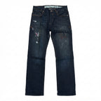 FIVE FOUR We Never Die Painted Dark Jeans (Size 30)