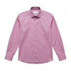 Eton Contemporary Fit Men's Dress Shirt - Red & Blue Micro Check - Size 43 / 17