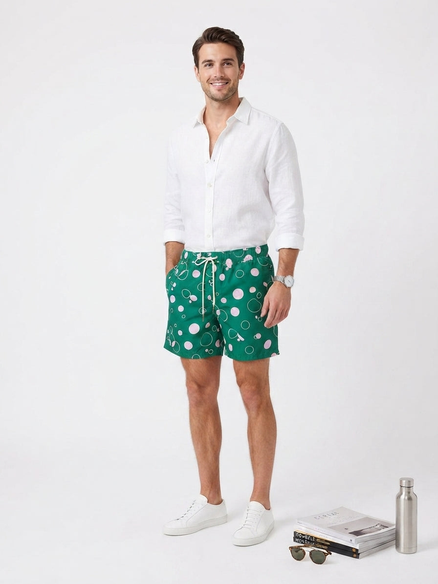 FIVE FOUR x Mark McNair Green Circle Shorts (Size 38)