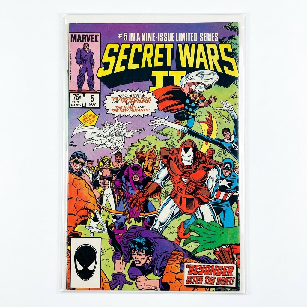 SECRET WARS II #5 (Marvel 1985) The Beyonder Bites The Dust