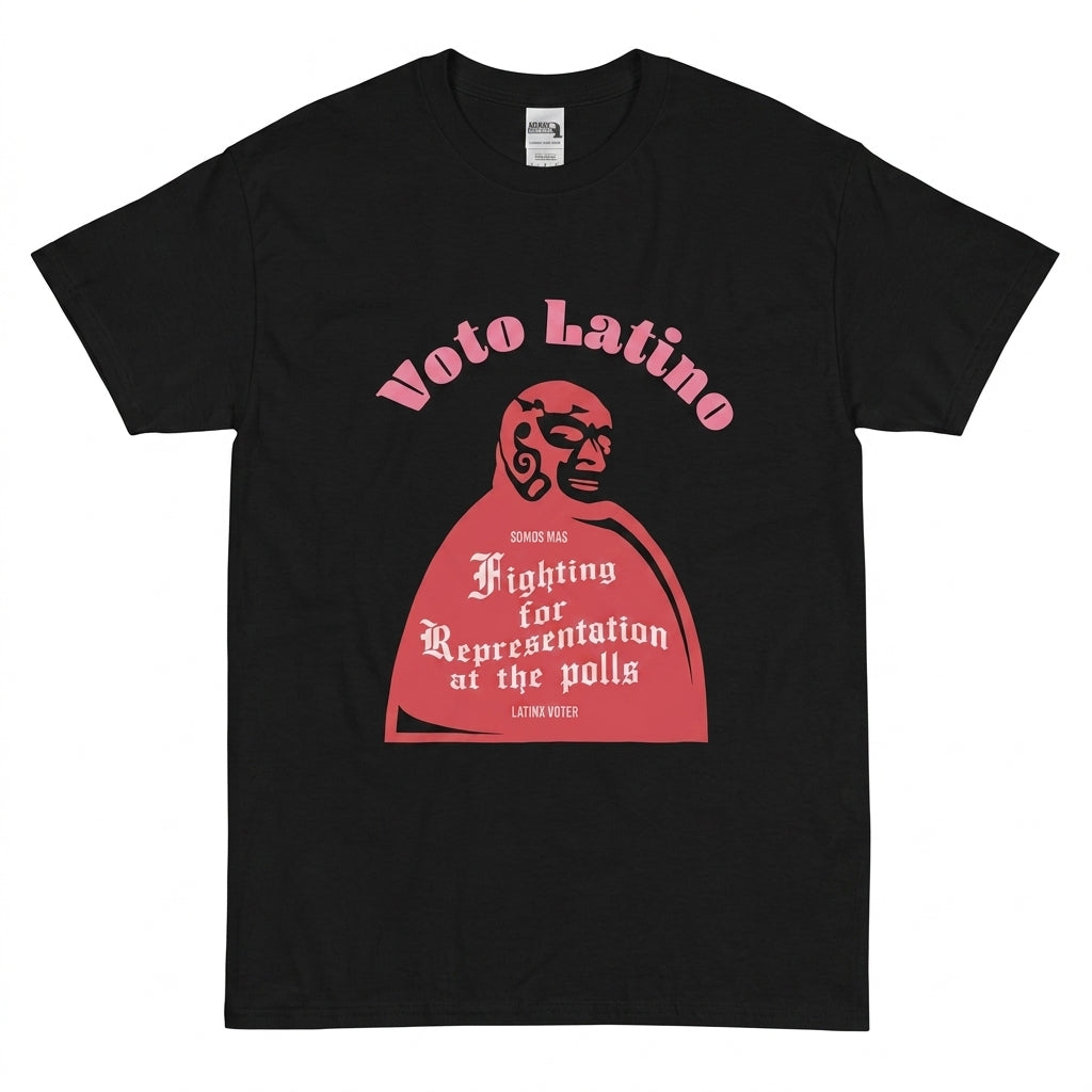Gildan Hammer 'Voto Latino: Fighting for Representation' Graphic T-Shirt - Combed Ring Spun - Size L