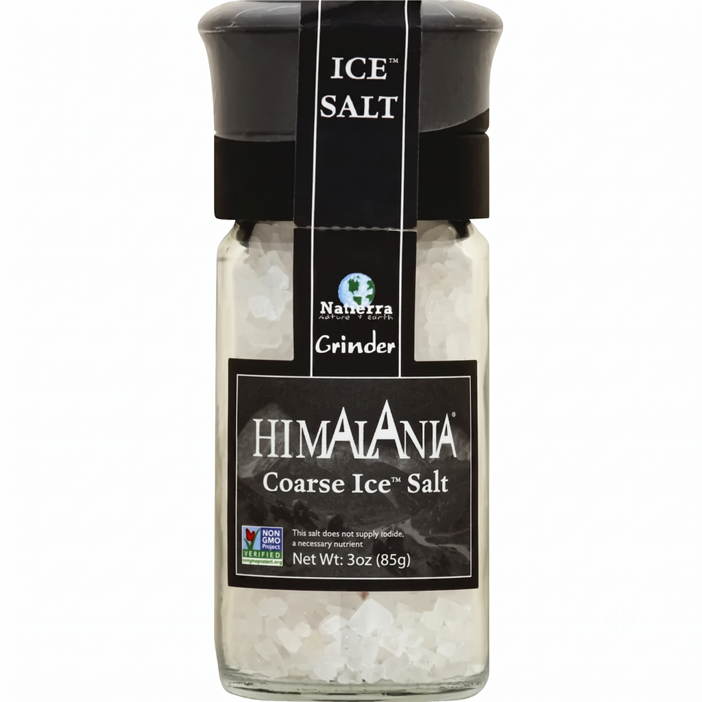 Natierra Himalania® Coarse Himalayan Ice Salt Glass Grinder – 3 oz