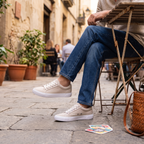 New Republic Bowery Canvas Men's Sneaker - Parchment