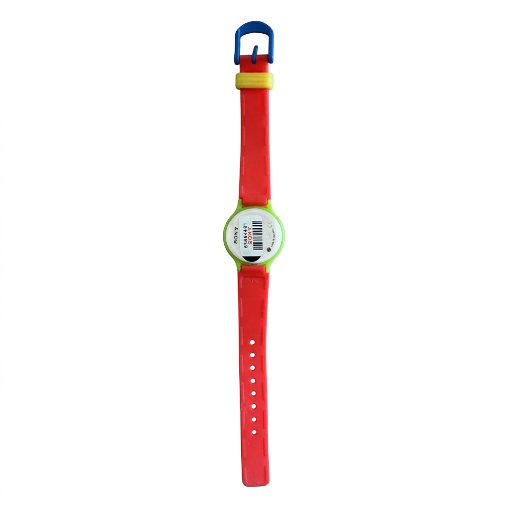Vintage POP Style Multicolor Silicone Strap Quartz Watch - Battery Required
