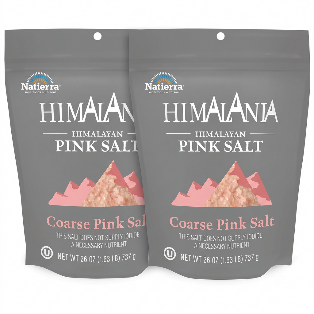 Natierra Himalania® Coarse Himalayan Pink Salt – 26 oz (737g)