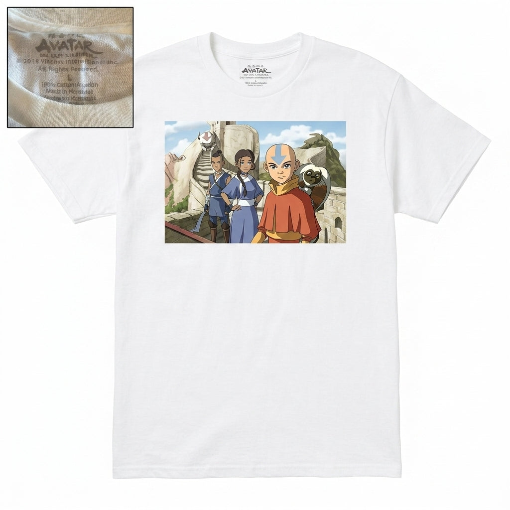 Avatar: The Last Airbender Graphic T-Shirt - Aang, Katara, Sokka & Appa (Size L)
