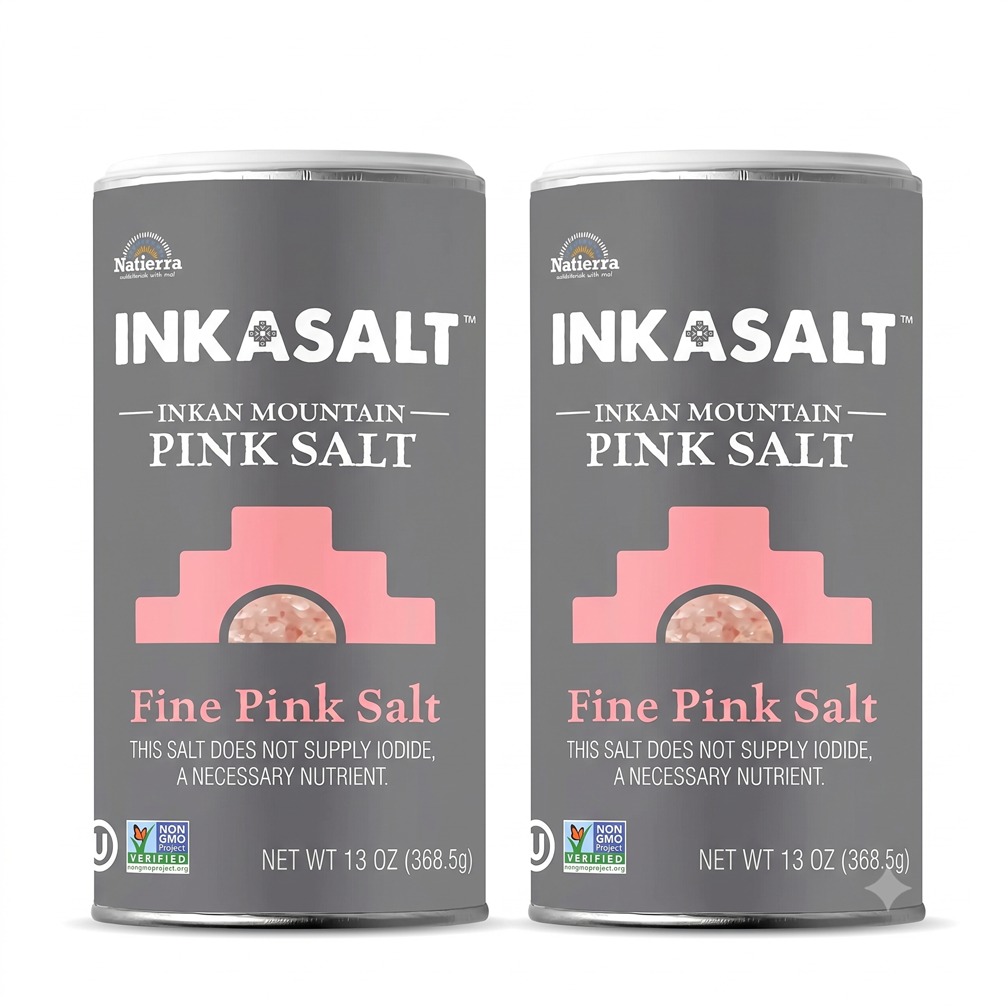 Natierra Himalania® Fine InkaSalt Pink Salt Shaker – 13 oz (368g)