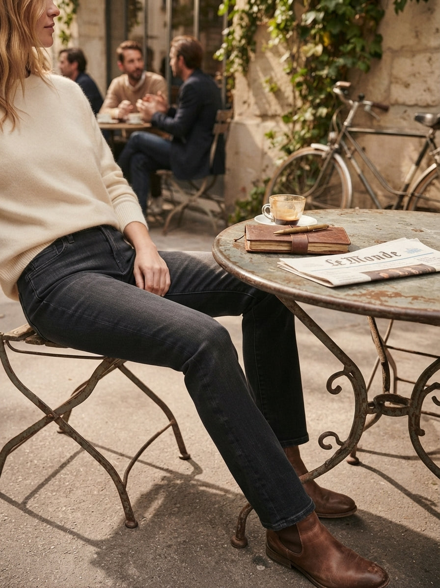 AG Mari High-Rise Slim Straight Jeans (Size 26)