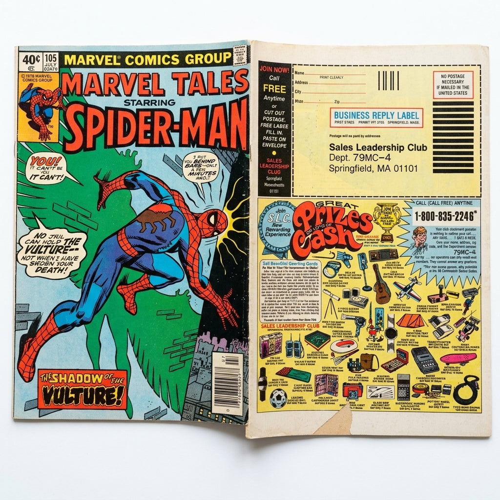Marvel Tales #105 Starring Spider-Man (Vintage Comic with Sales Leadership Club Ad)