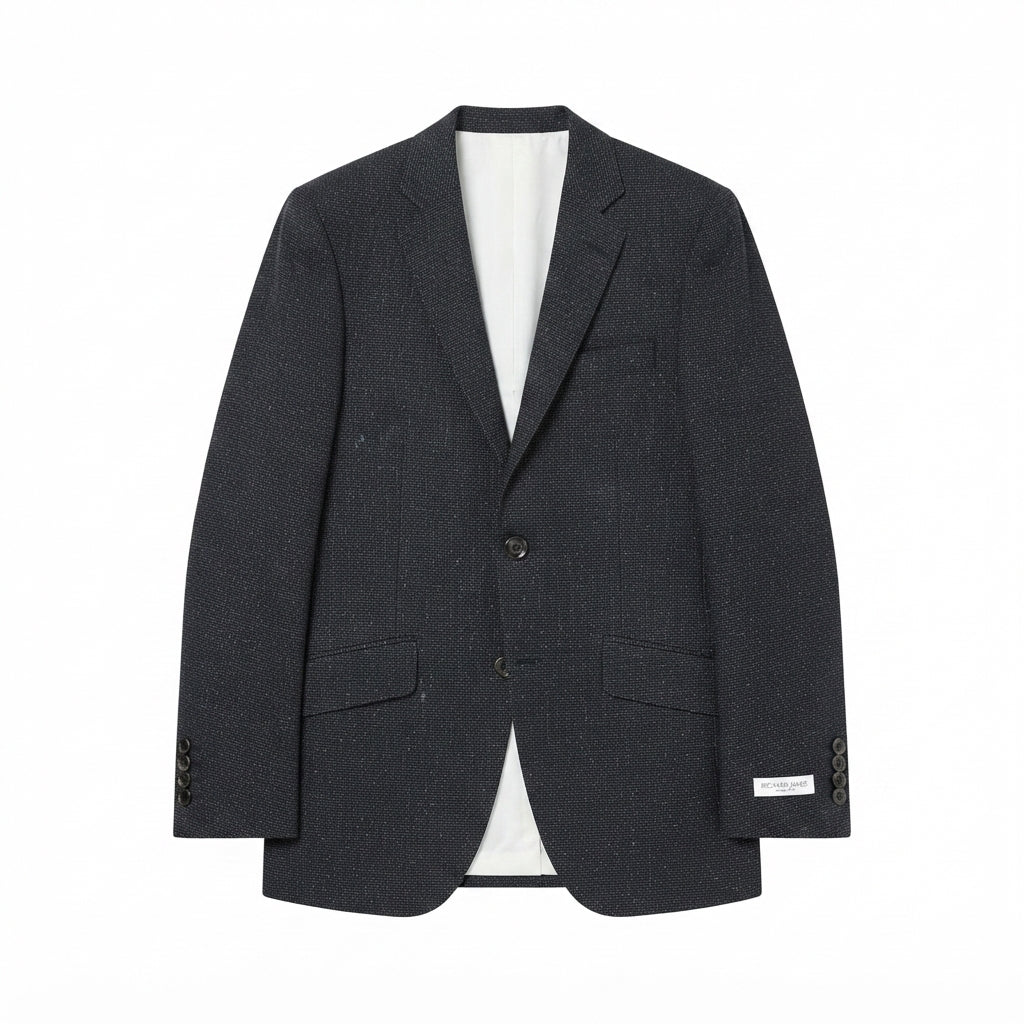 Richard James Savile Row Navy Speckle Blazer (Size 40)