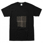 Port & Company Black Novelty DTG Grid Test Pattern T-Shirt - 100% Ring Spun Cotton - Size L
