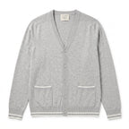 Five Four Nick Wooster Spectrum Cardigan - Men's Heather Grey V-Neck Button Cardigan
