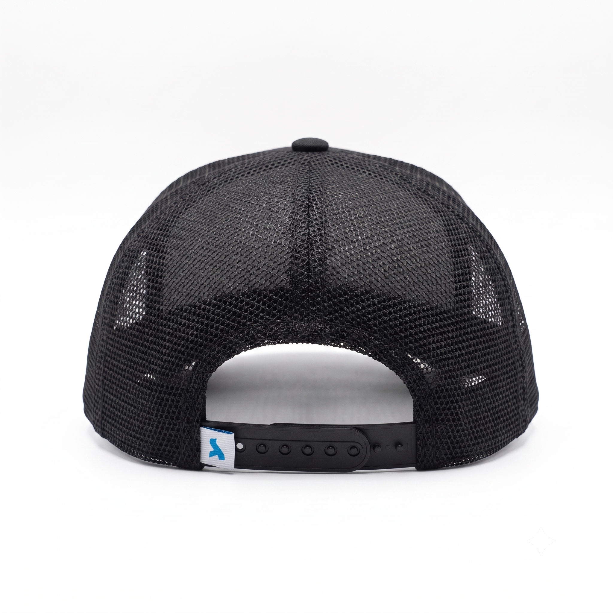 SkateMoss x New Republic Trucker Hat – Black Tonal Embroidered Snapback