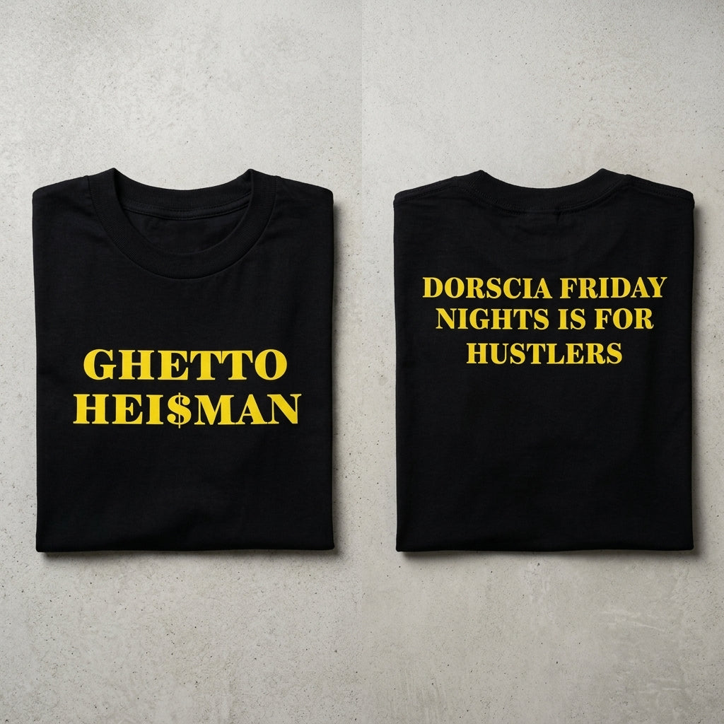 Ghetto Heisman Dorscia Friday Nights Is For Hustlers T-Shirt (Size M)