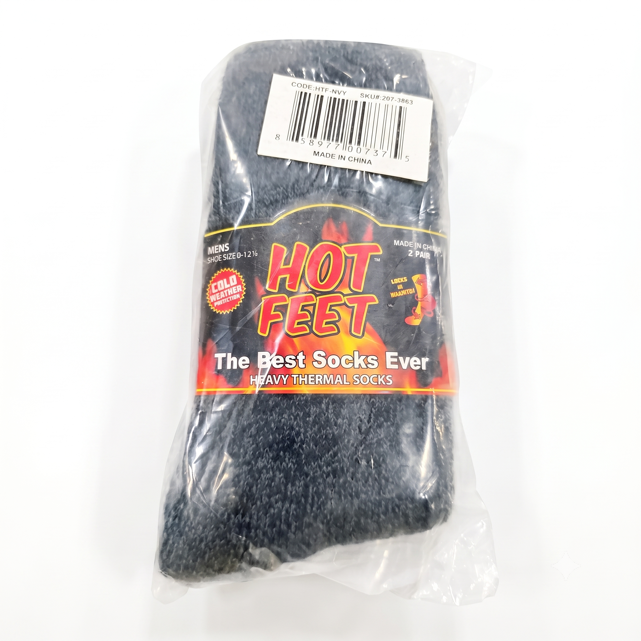Men's Hot Feet™ Heavy Thermal Socks (2-Pack)