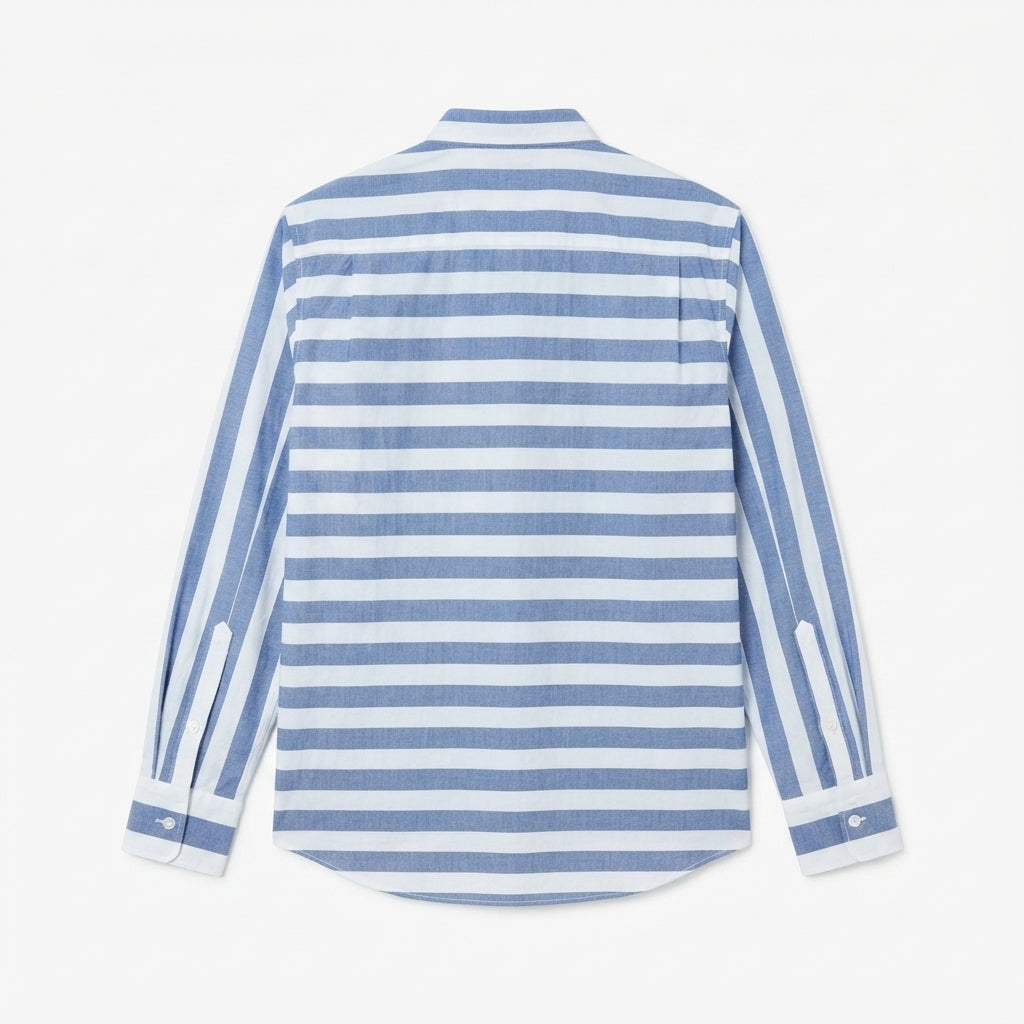 8 by Yoox Striped Scribble Shirt (Size L)