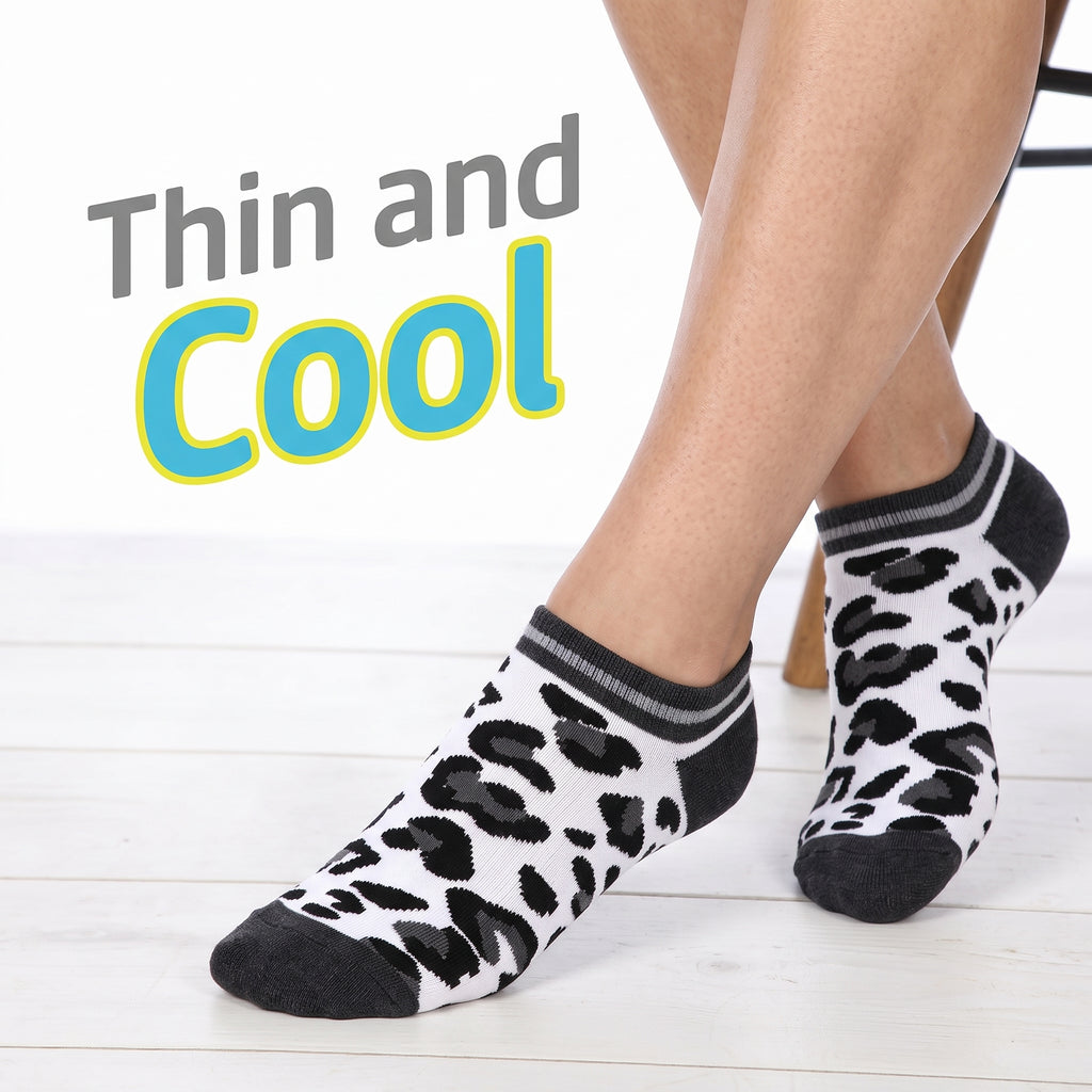 HOT FEET Women's No-Show Socks 18-Pack – Assorted Leopard, Argyle, Stripes, Polka Dots & Solids Low-Cut Socks (Size 4-10)