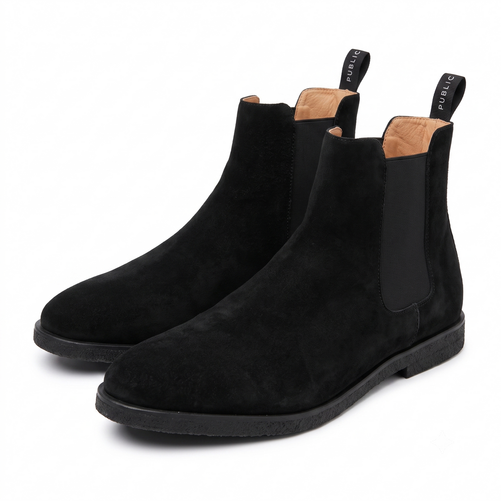 New Republic Men's Sonoma Suede Chelsea Boot - Triple Black