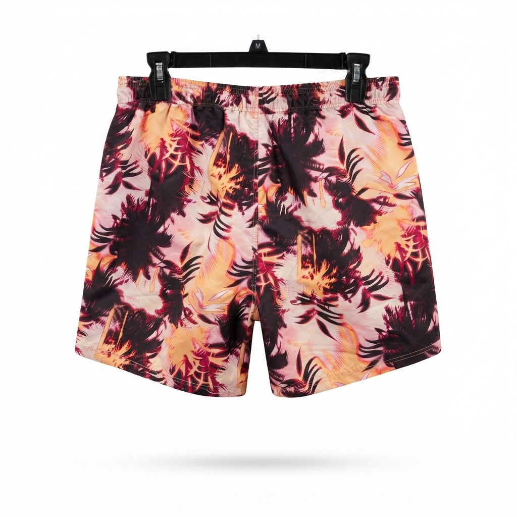 Unbranded Floral Print Zip Front Shorts (Size M)