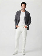 UNIQLO White Straight Leg Jeans (Size 34x32)