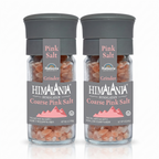 Natierra Himalania® Coarse Pink Salt Glass Grinder Bottle – 3 oz