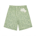 8 By Yoox Green Botanical Leaf Print Drawstring Shorts Size: 31