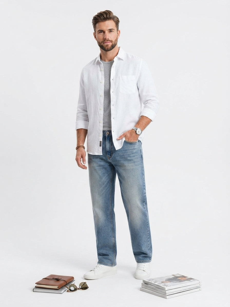 ANONAME Faded Straight Leg Jeans (Size 38)