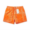 8 by Yoox Orange Bandana Print Swim Shorts (Size M)