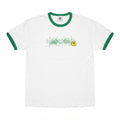 FIVE FOUR Green Ringer Graphic T-Shirt (XL)