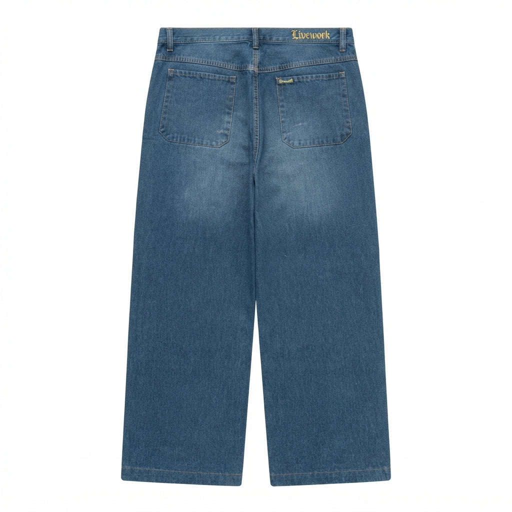 FIVE FOUR Blue Denim Jeans (Size 38x34)