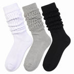 HOT FEET Women's Slouch Socks 2-Pack - Cozy Cotton Blend Scrunch Boot Socks, Long Slouchy Scrunchy Calf Socks, Sizes 4-10
