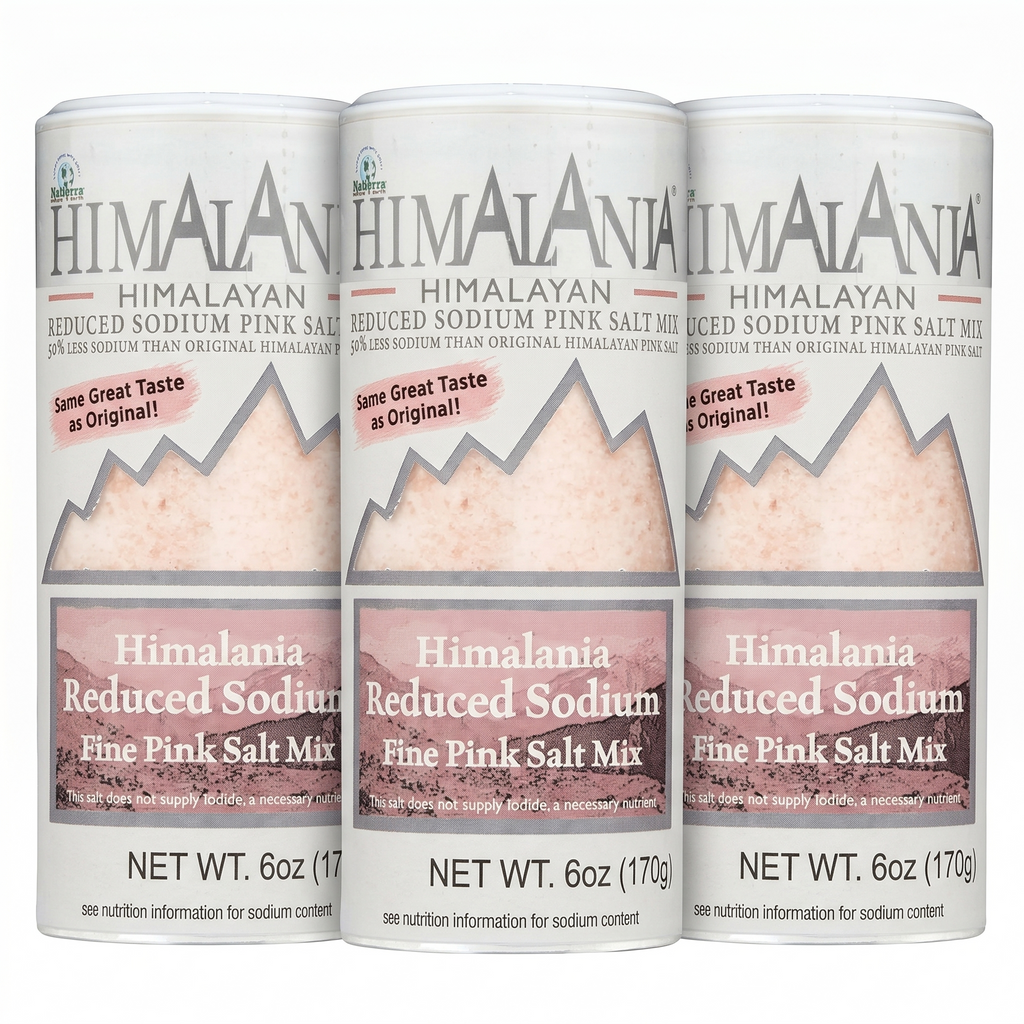 Natierra Himalania® Low Sodium Salt Shaker – 6 oz (170g), 3-Pack