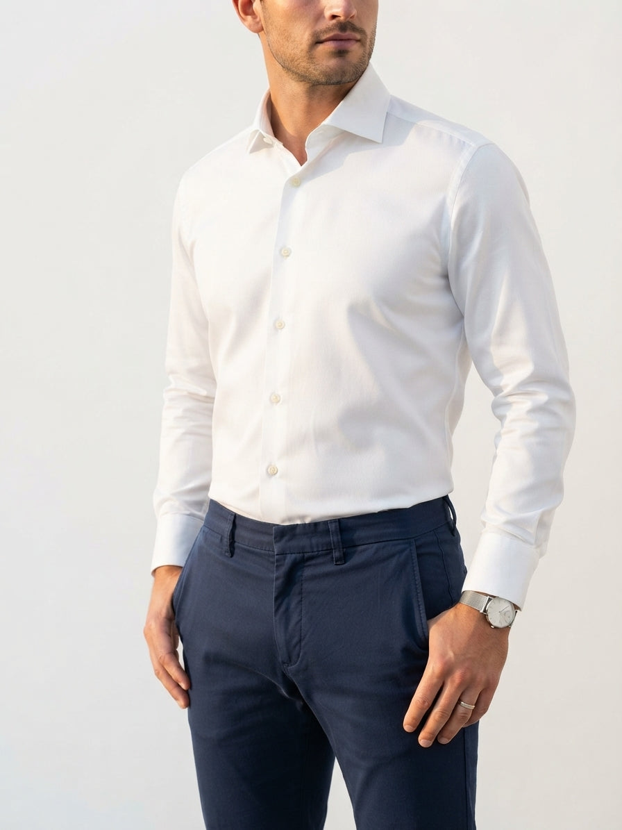 Etro Ben Etro Essere White Shirt (Size 16.5/34)