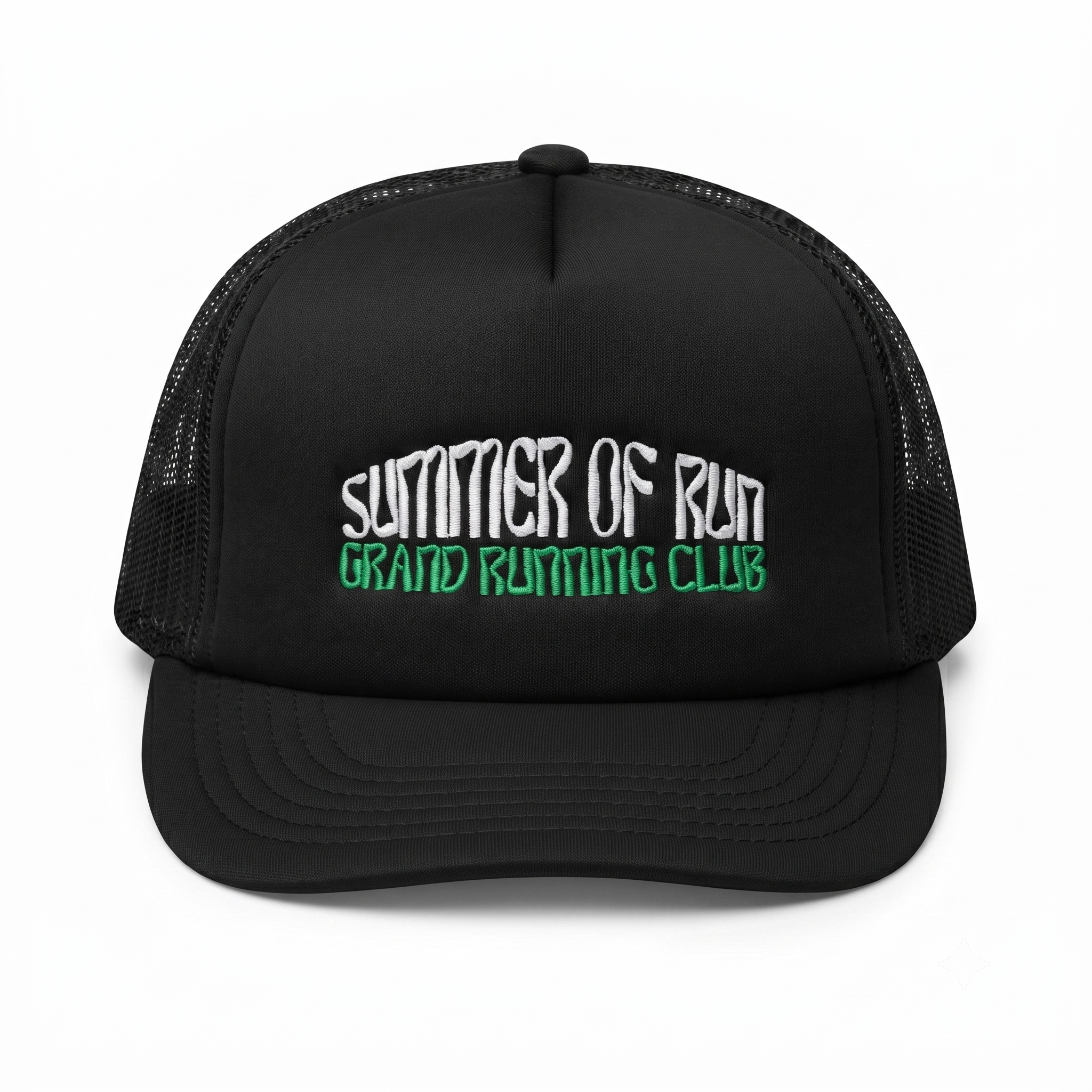Summer of Run Embroidered Run Club Cap - Black