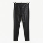 J Brand Natasha High-Rise Button Leather Skinny (Size 27)
