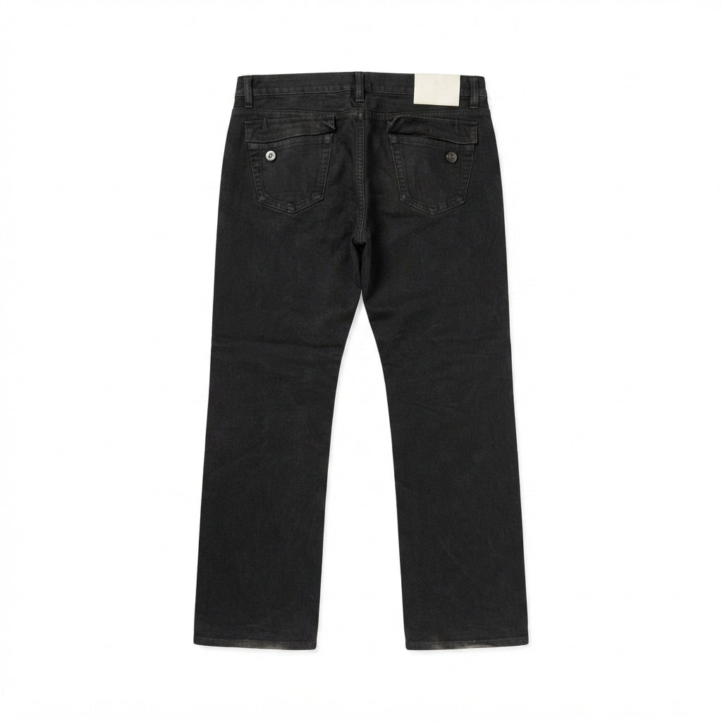 FIVE FOUR Coated Dark Grey Jeans (Size 40)