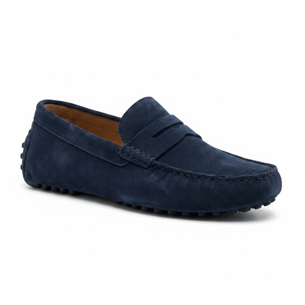 New Republic Monaco Suede Driver - Navy