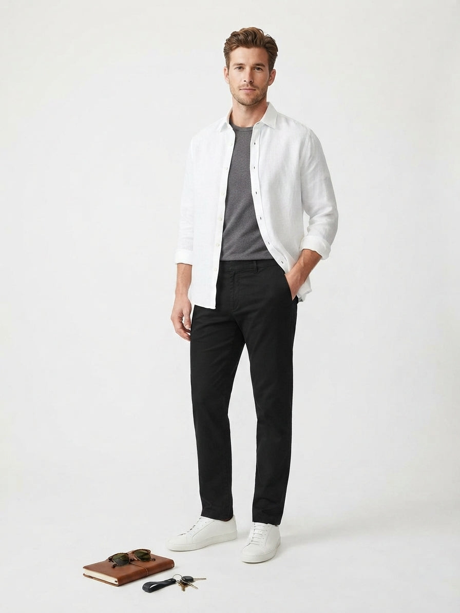 Wilke-Rodriguez Black Straight Leg Dress Pants (Size 36)