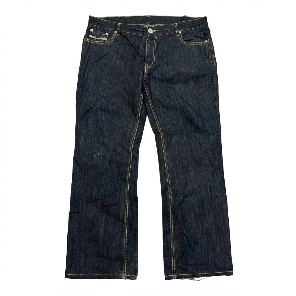 FIVE FOUR Distressed Bootcut Jeans (Size 40)
