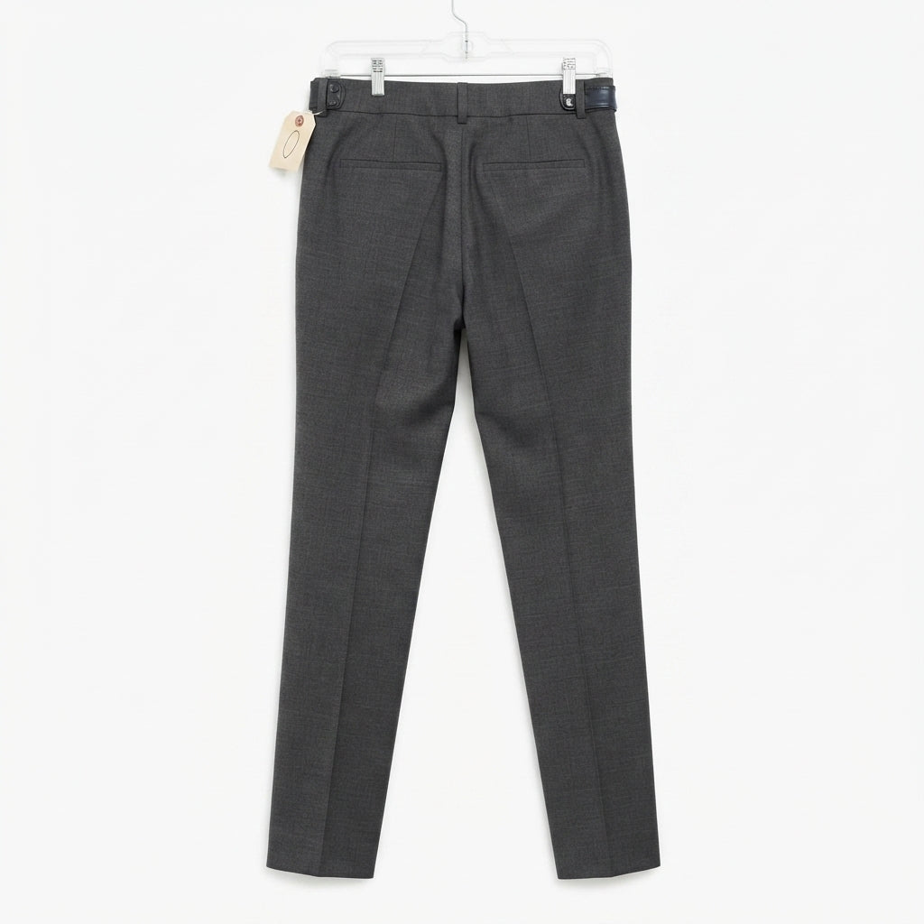 Navy Front Crease Tailored Trousers