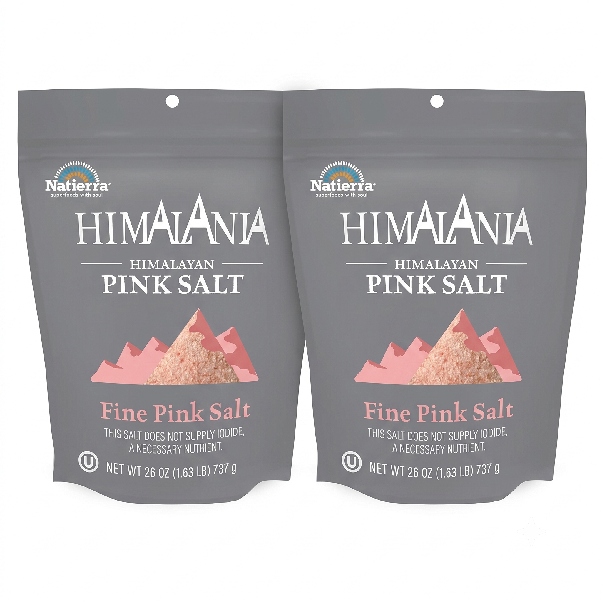 Natierra Himalania® Fine Himalayan Pink Salt – 26 oz