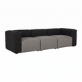 Hay Mags 3 Seater Sofa - Black/Gray