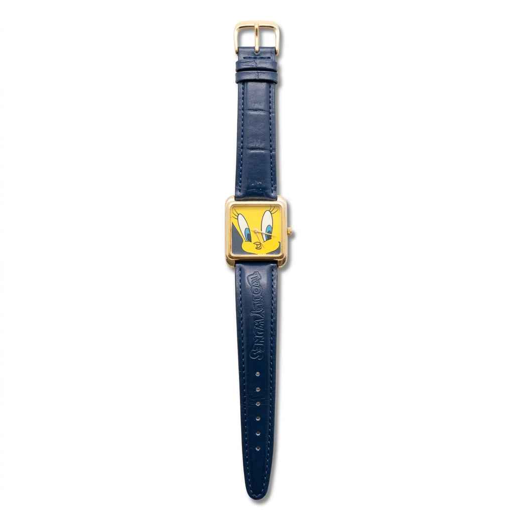 Vintage Looney Tunes Tweety Bird Square Quartz Watch with - Battery Required