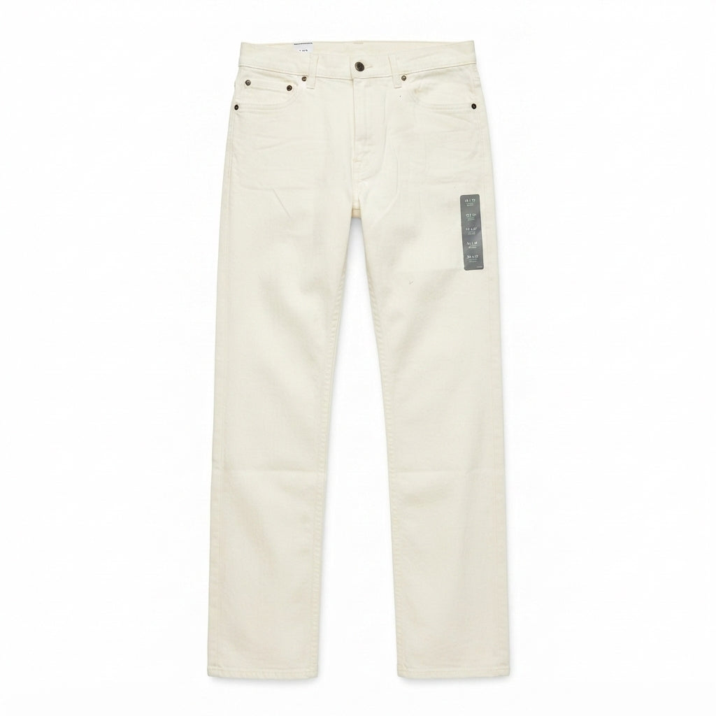 UNIQLO White Straight Leg Jeans (Size 34x32)
