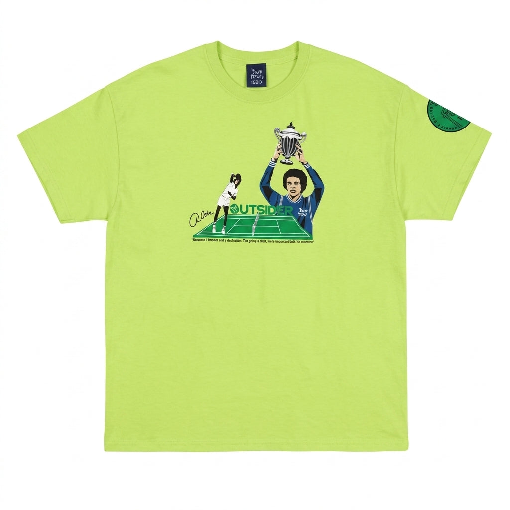 Five Four 1980 Outsider Retro Tennis Graphic T-Shirt (Size L)